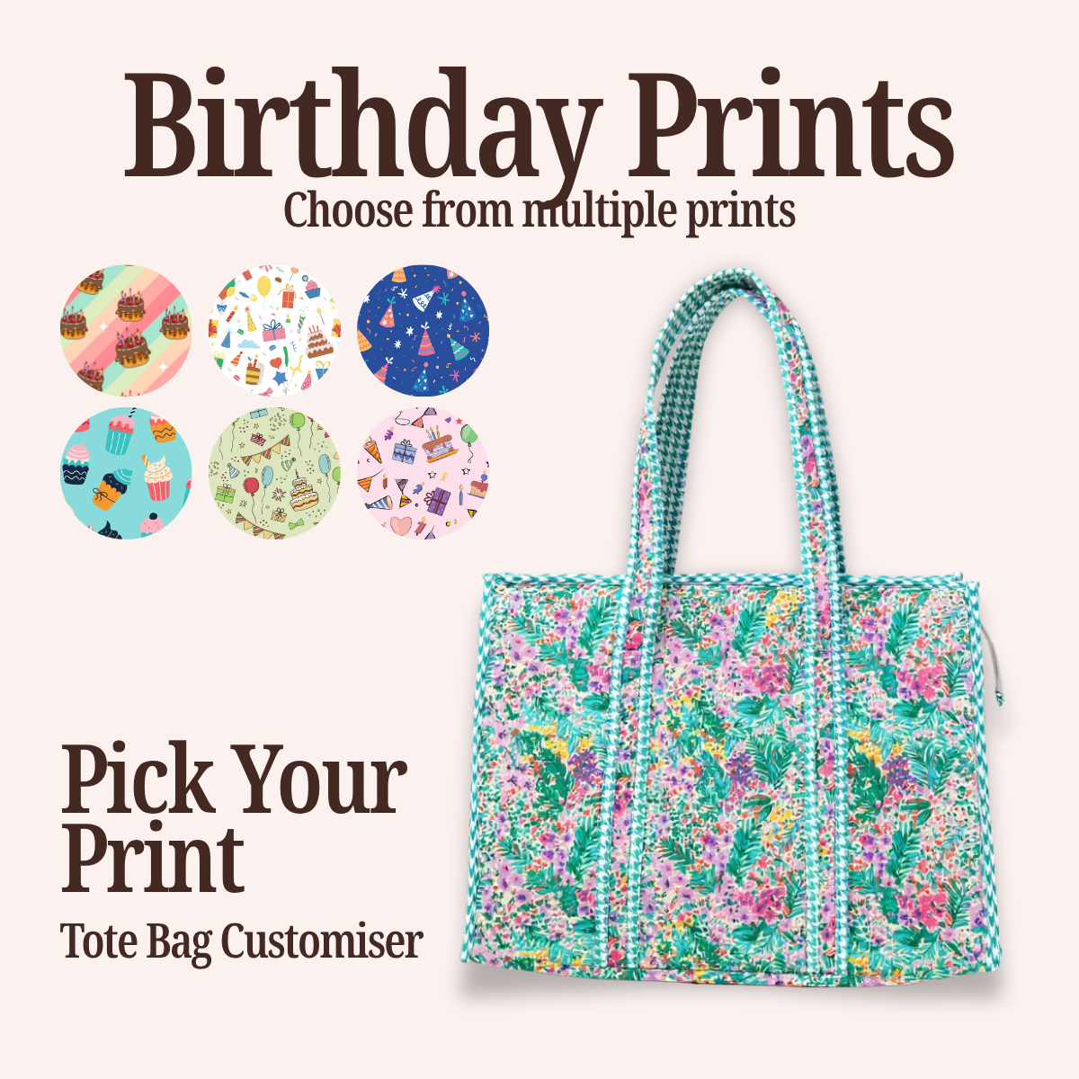 HAPPY BIRTHDAY TOTE BAG CUSTOMISER