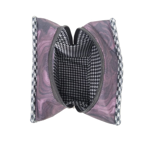 PLUM MARBLE PRINT GRAND SHOE ZIP BOX