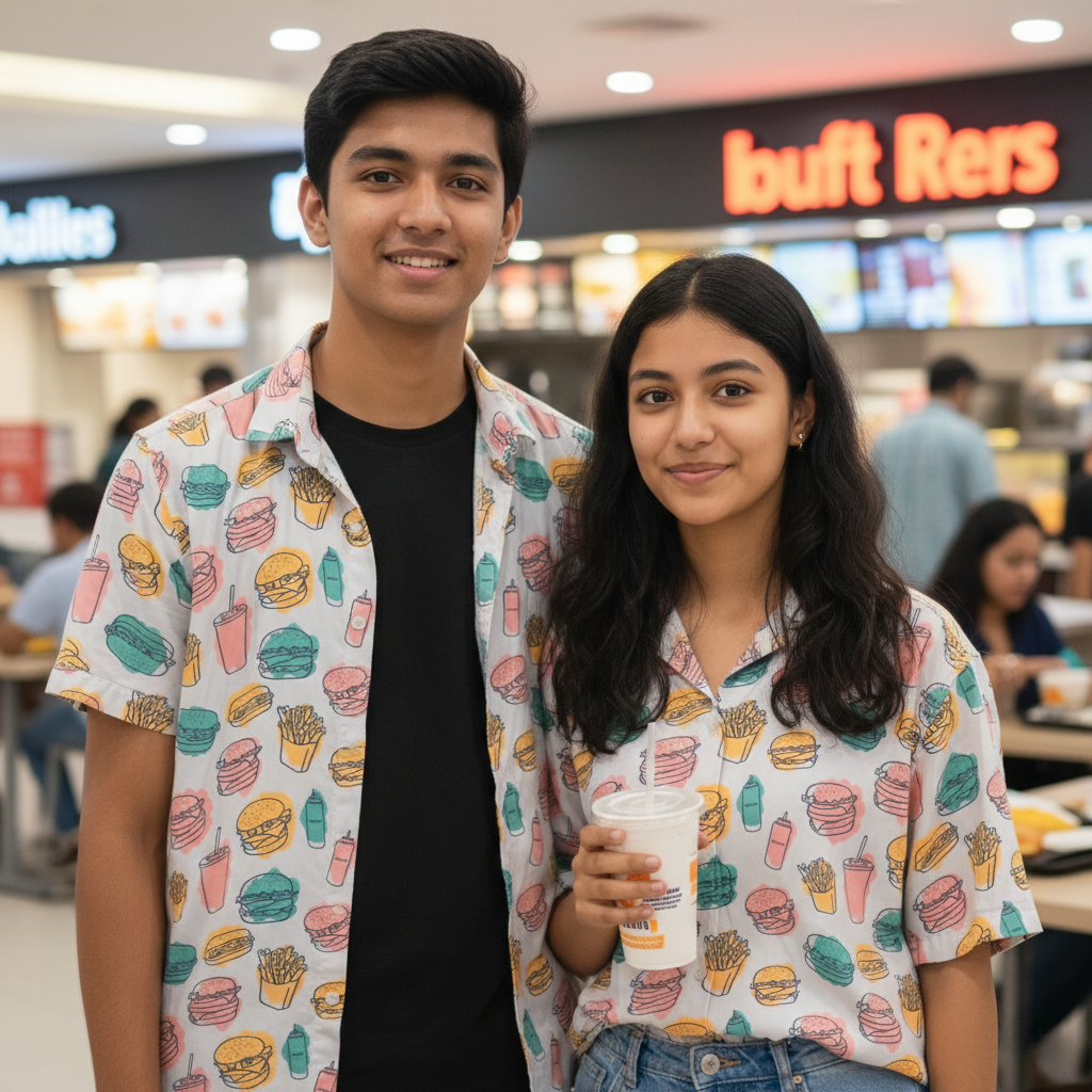 FUNKY FOOD PRINTED SHIRT