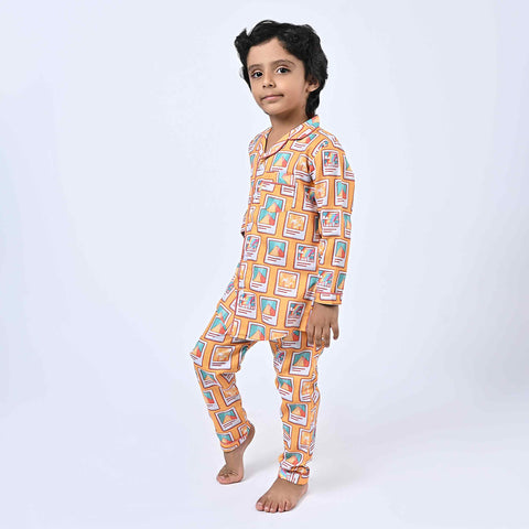 Resort Printed Kids Night Suit