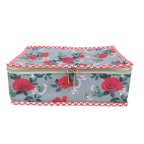 SCARLET ROSE PRINT JEWELRY ORGANIZER