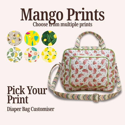 MANGO PRINT BABY DIAPER BAG CUSTOMISER