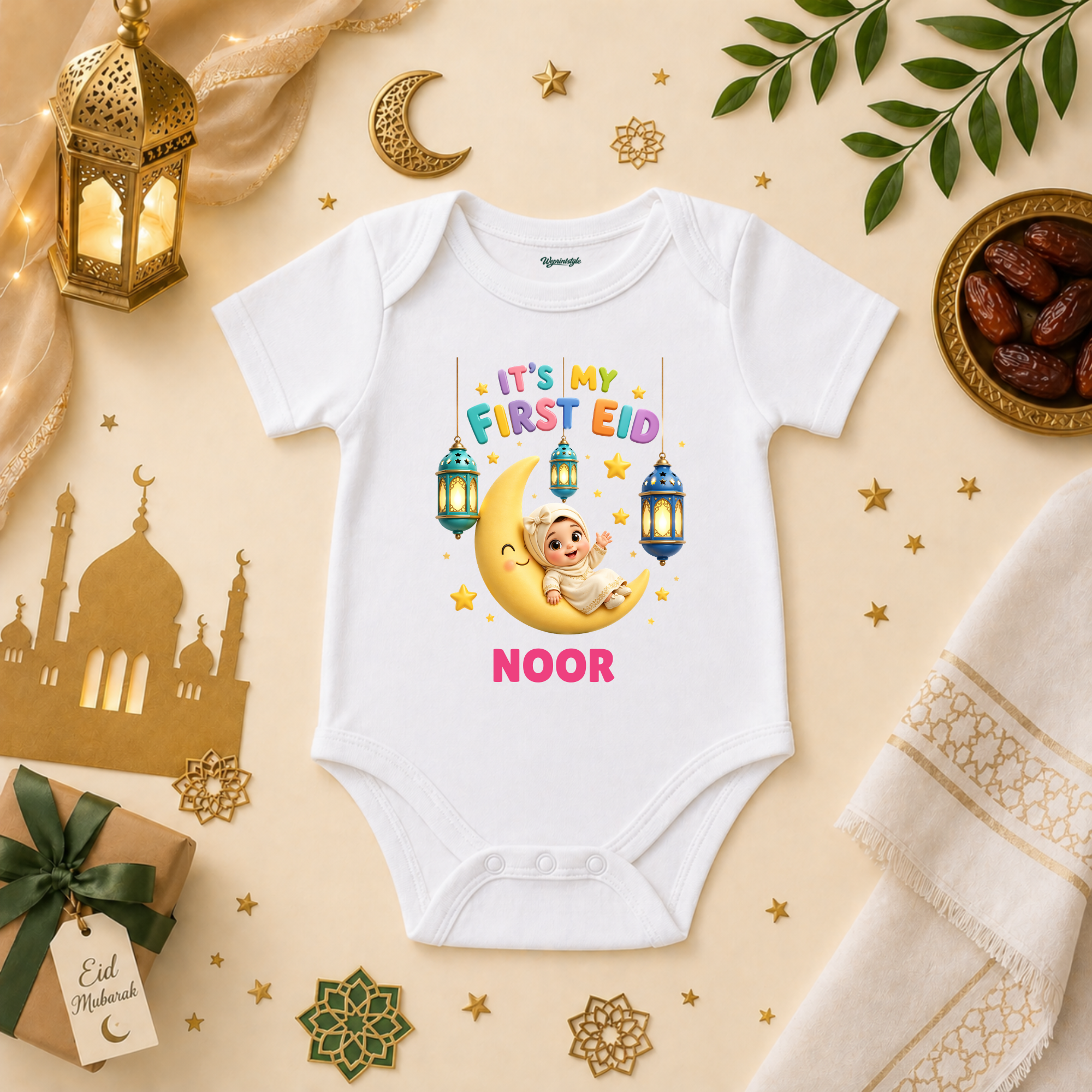 First Eid Baby Girl Celebration Cute Hanging Lantern