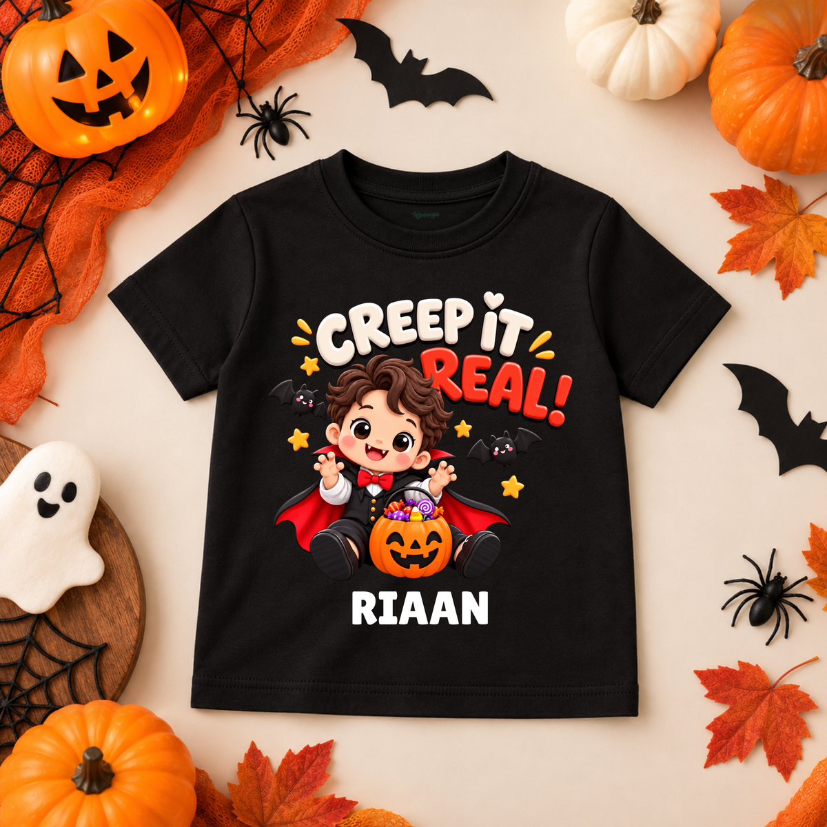 Creepy Cute Vampire Kids Halloween T-Shirt