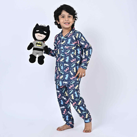 Car Printed Kids Night Suit