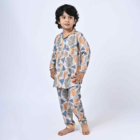 Tropical Flower Printed Night Suit