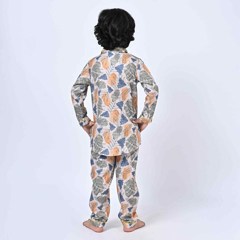 Tropical Flower Printed Night Suit