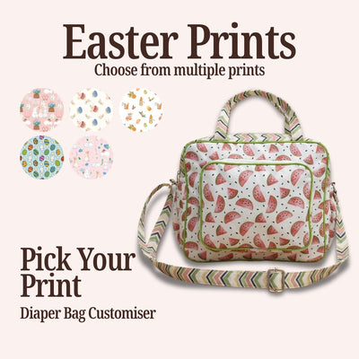 EASTER PRINT BABY DIAPER BAG CUSTOMISER