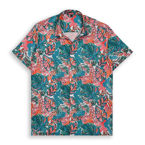ABSTARCT FLORAL PRINTED SHIRT