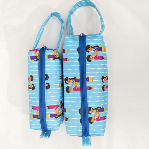 BHAI BEHAN VIBE Print Maxi Pouch Set