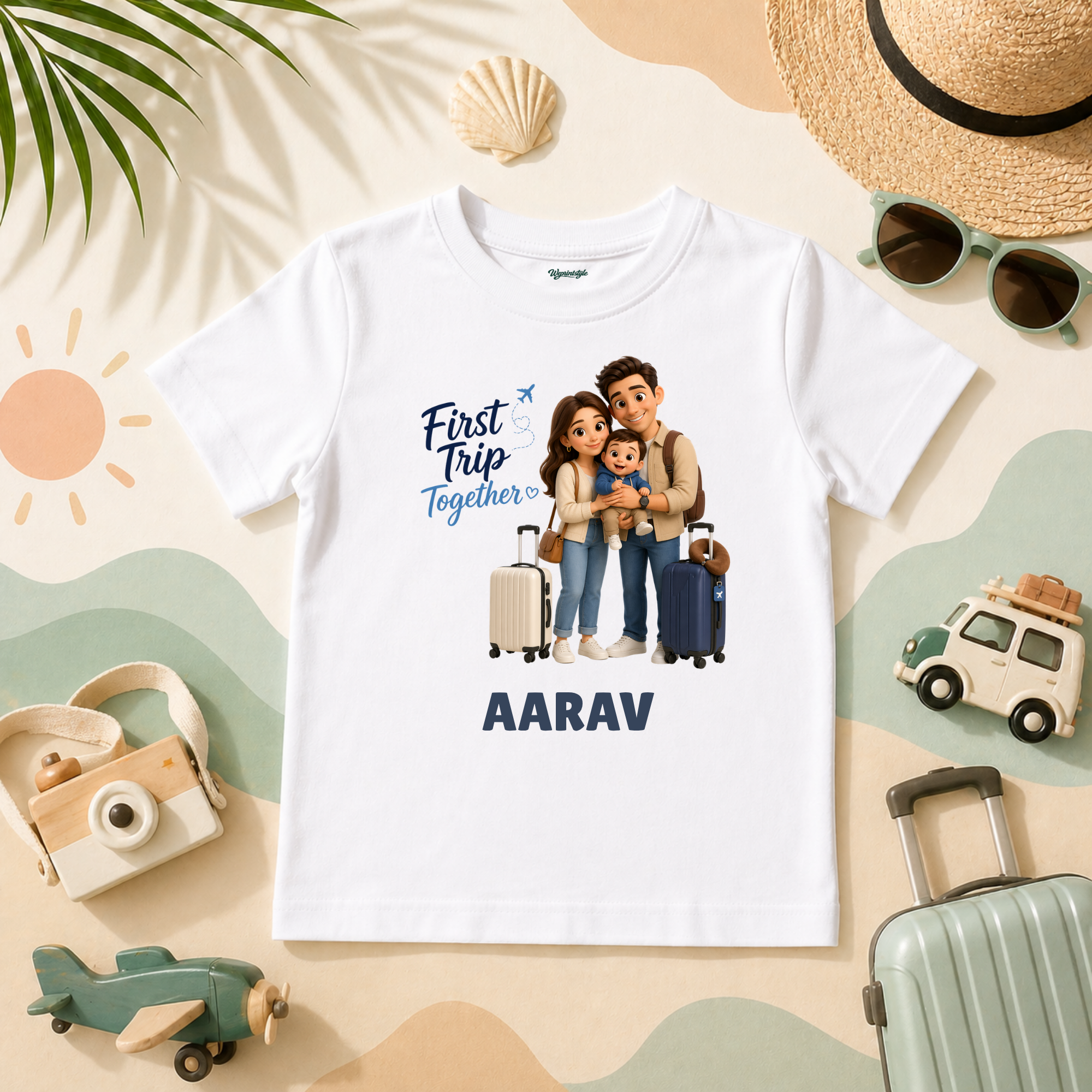 First Trip Together Family Travel Personalized Name T Shirt