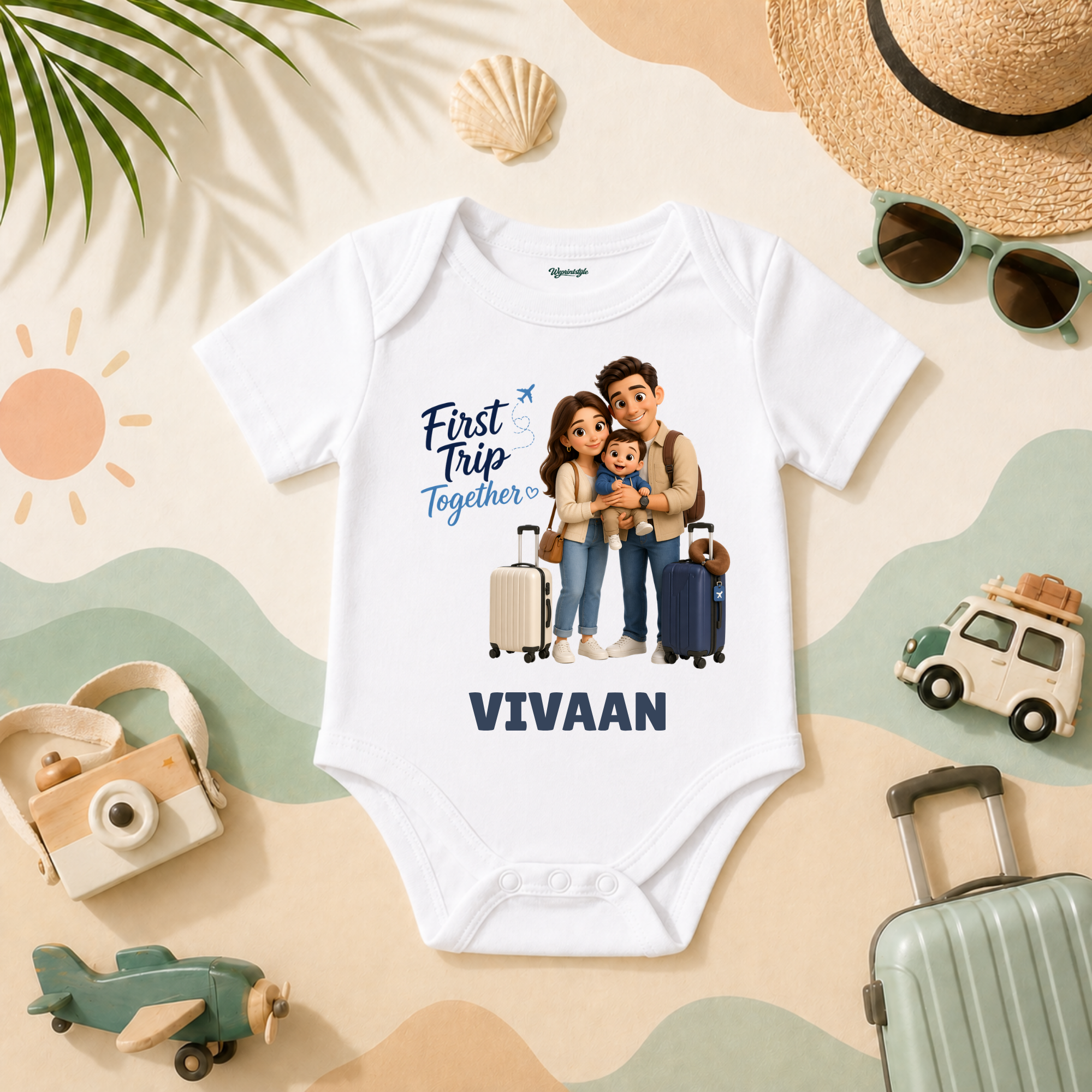 First Trip Together Family Travel Personalized Name T Shirt