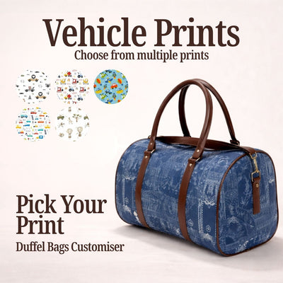 VEHICLE PRINT DUFFLE BAG CUSTOMISER