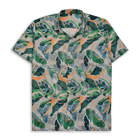 VIBRANT TROPICAL PRINTED SHIRT