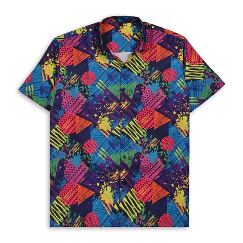 MULTI COLOUR GEOMETRIC PRINTED SHIRT