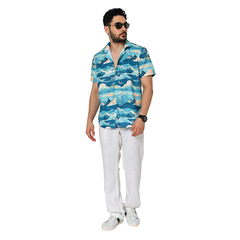 PASTEL COLOUR  PRINTED SHIRT