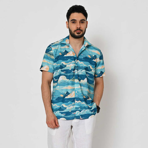 PASTEL COLOUR  PRINTED SHIRT