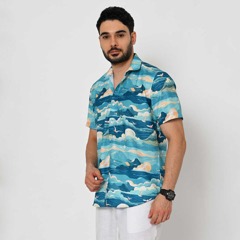 PASTEL COLOUR  PRINTED SHIRT