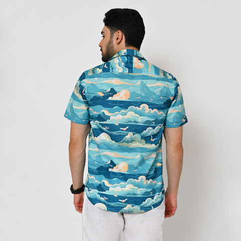 PASTEL COLOUR  PRINTED SHIRT