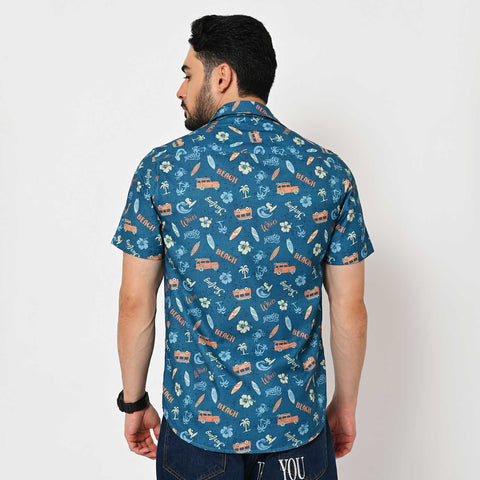 SUMMER VIBES PRINTED SHIRT