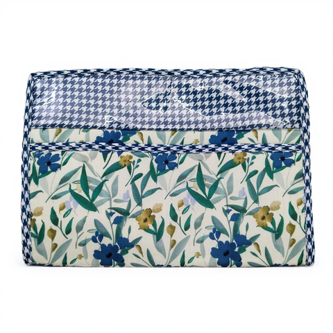 NAVY LEAF DRIFT PRINT MAXSTOR TOILETRY BAG