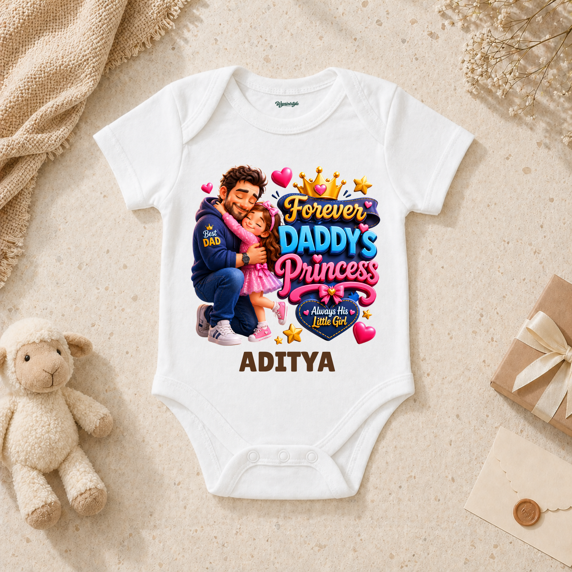 Forever Daddy’s Princess Personalized Kids T-Shirt