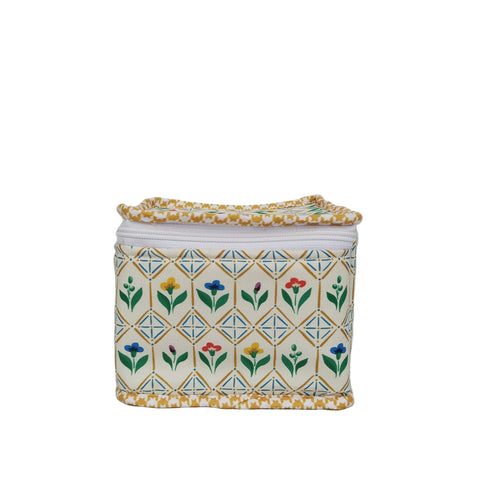 GOLDEN BLOSSOM MOSAIC PRINT EARRING ORGANIZER