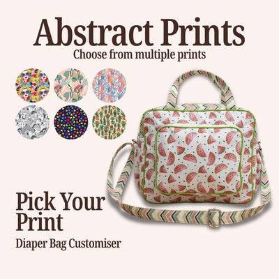 ABSTRACT PRINT BABY DIAPER BAG  Customiser