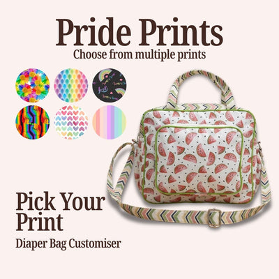 PRIDE PRINT BABY DAIPER BAG CUSTOMISER