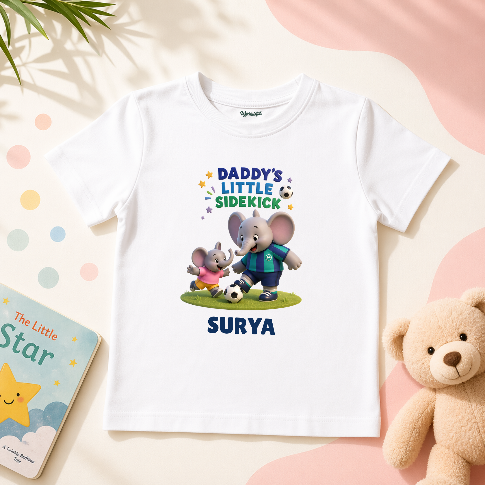 DADDY’S SIDEKICK SOCCER BABY TEE