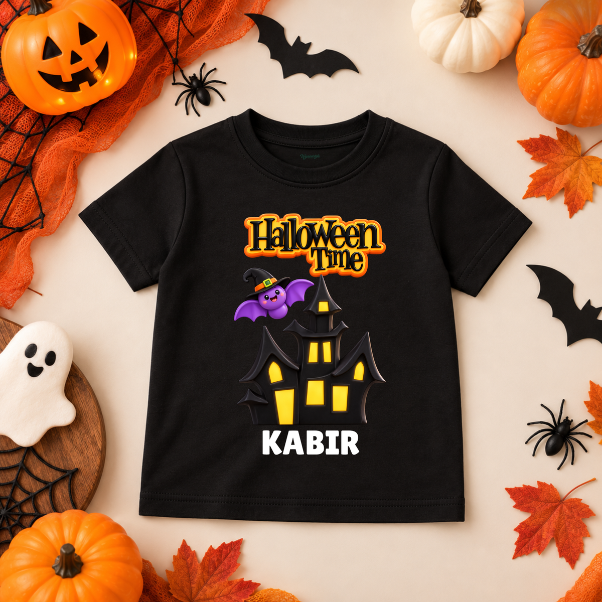 Halloween Haunted House Kids T-Shirt
