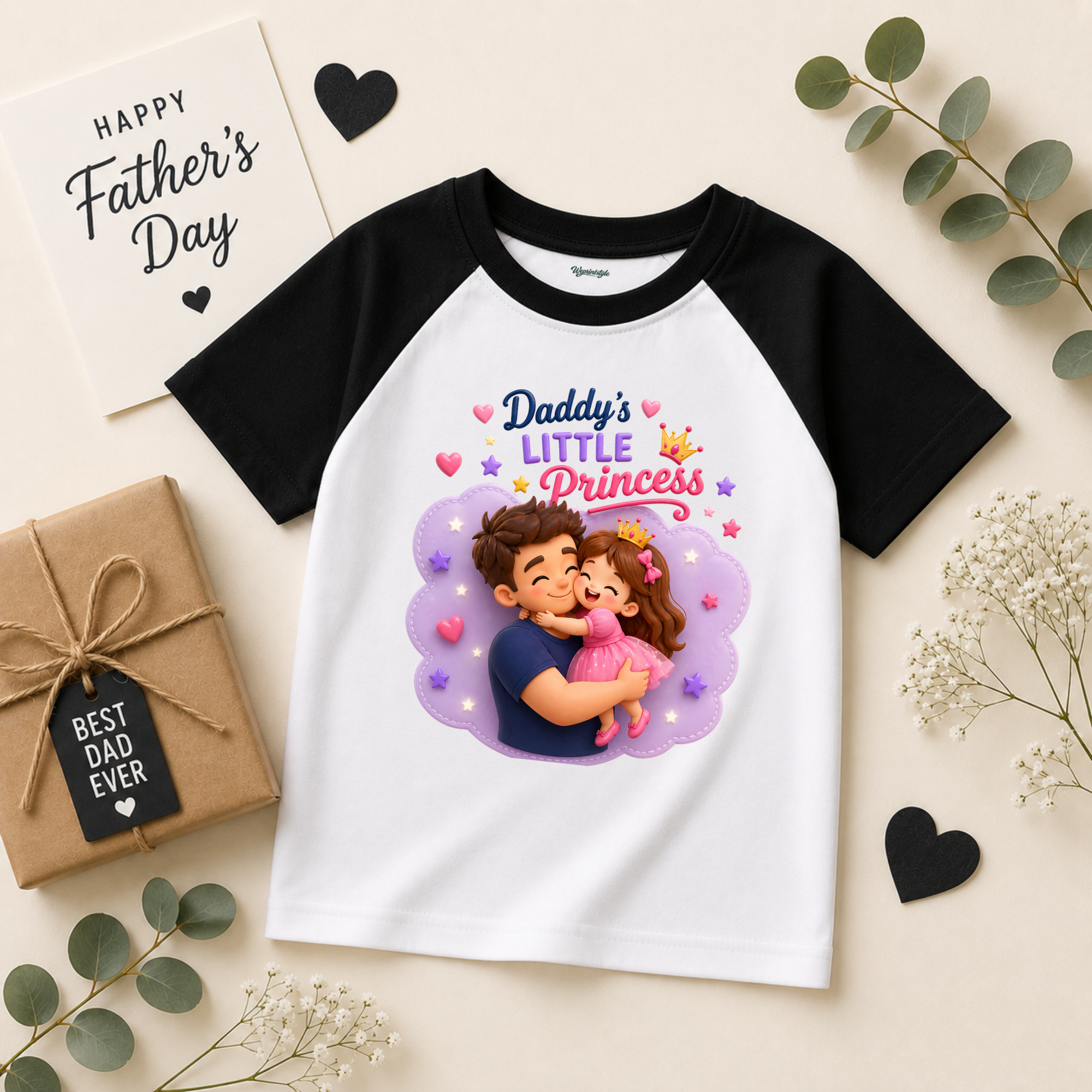 DADDYS LITTLE PRINCESS Raglan Tees