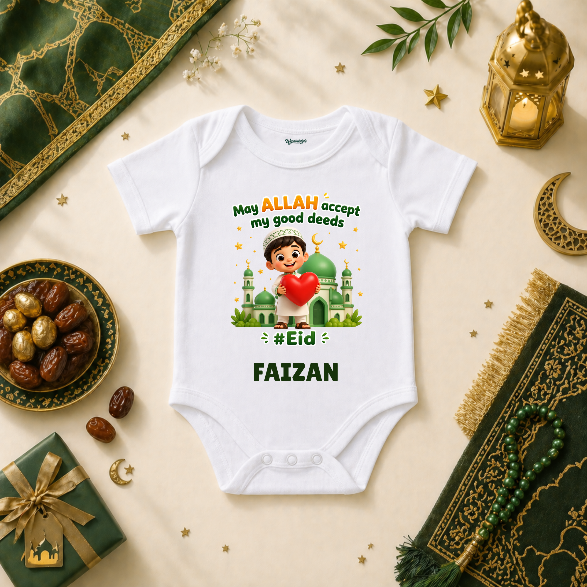First Eid With Family Adorable Baby Islamic Festive