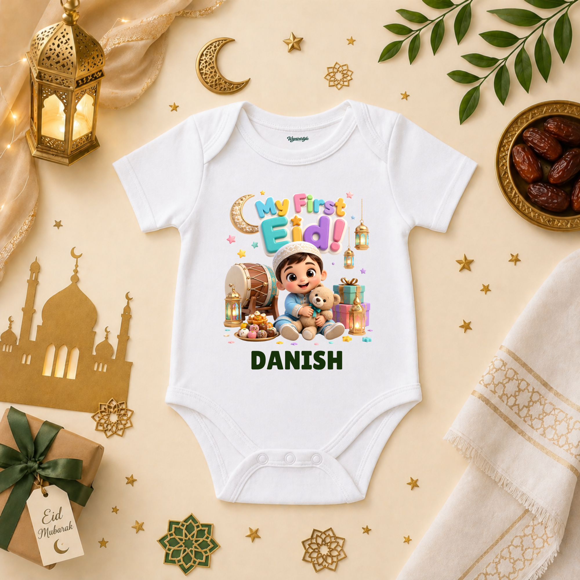 My First Eid Cute Baby Boy Teddy Bear