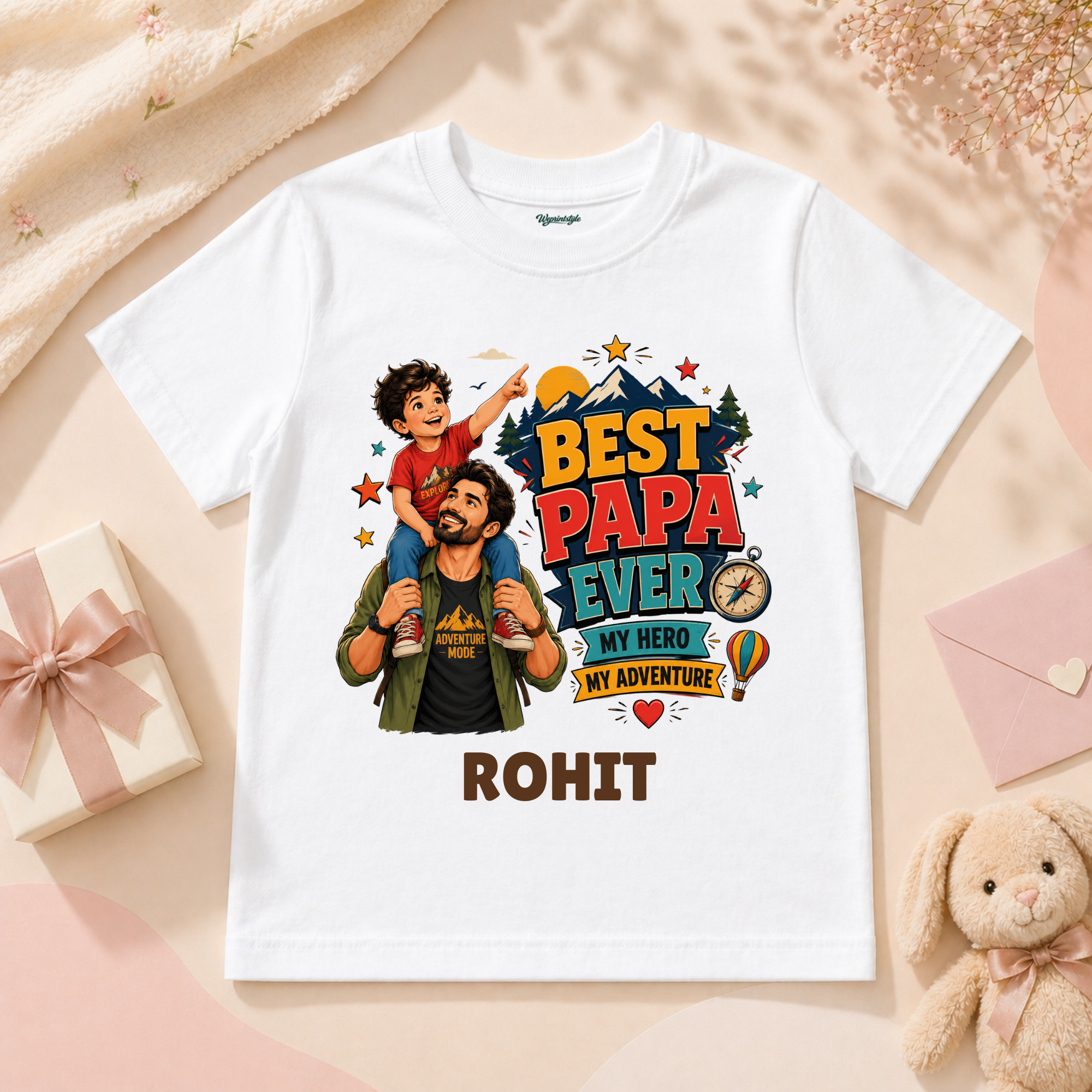 Best Papa Ever My Hero My Adventure T-Shirt