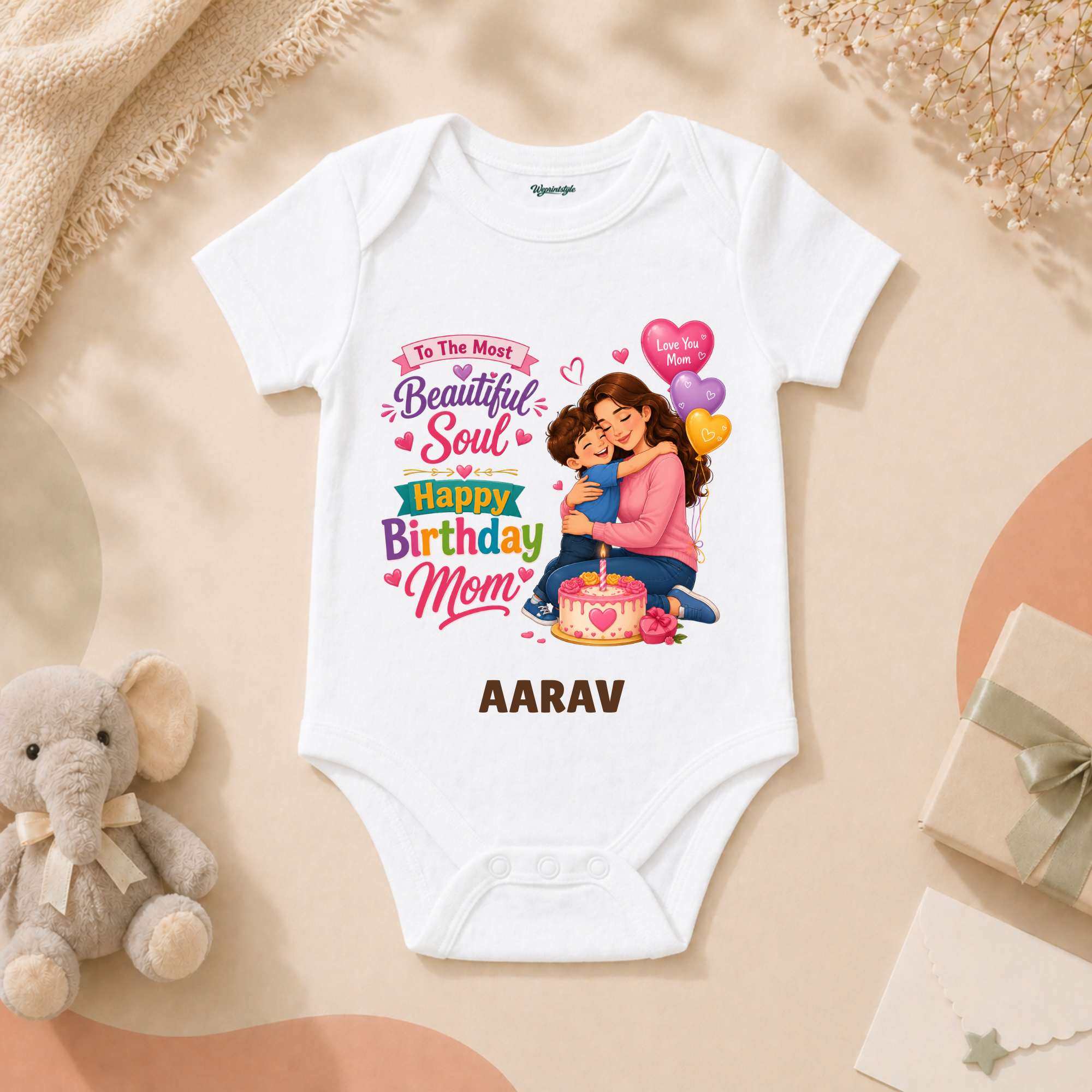 Beautiful Soul Mom Birthday Personalized T-Shirt
