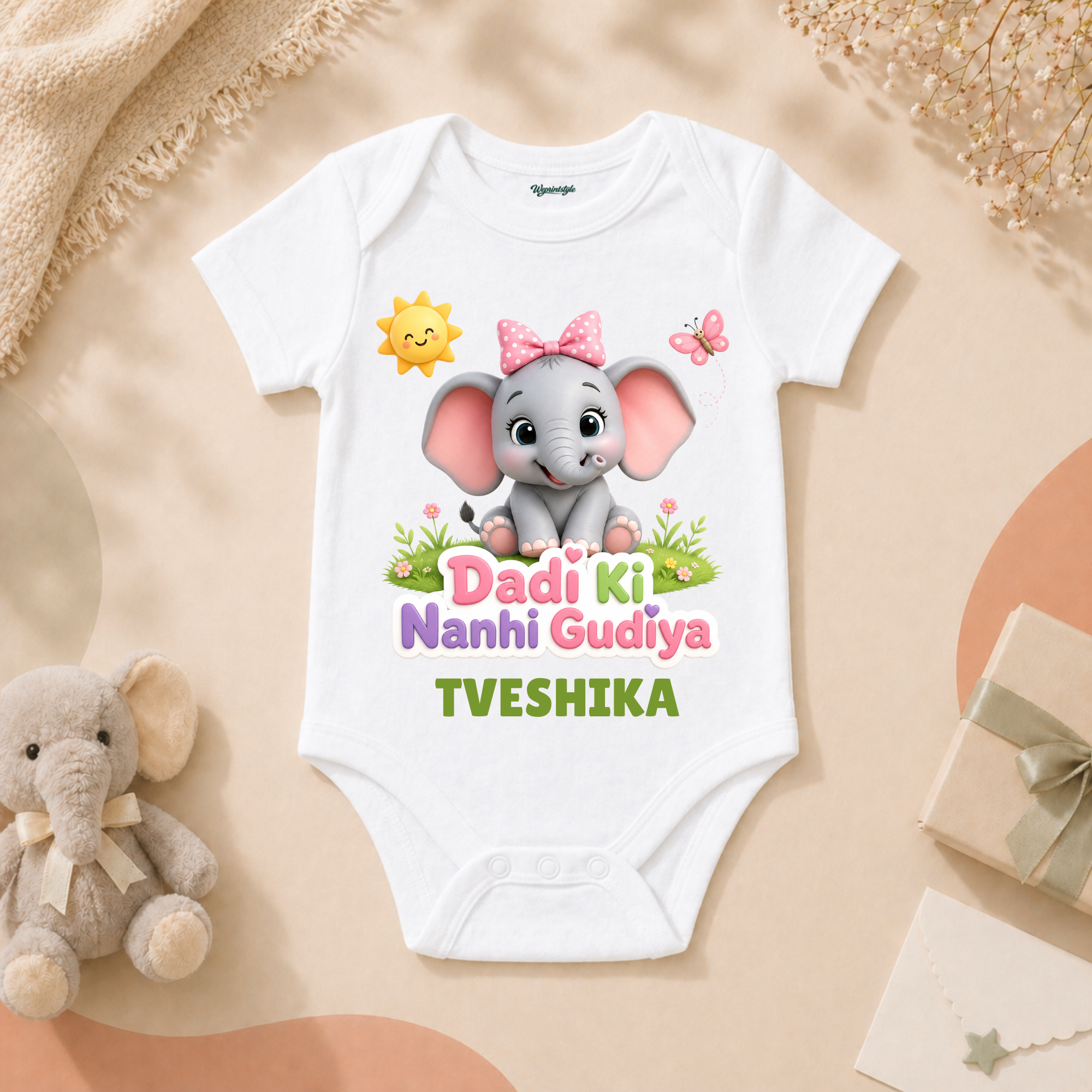 Dadi Ki Nanhi Gudiya Cute Elephant Sunshine Baby Girl
