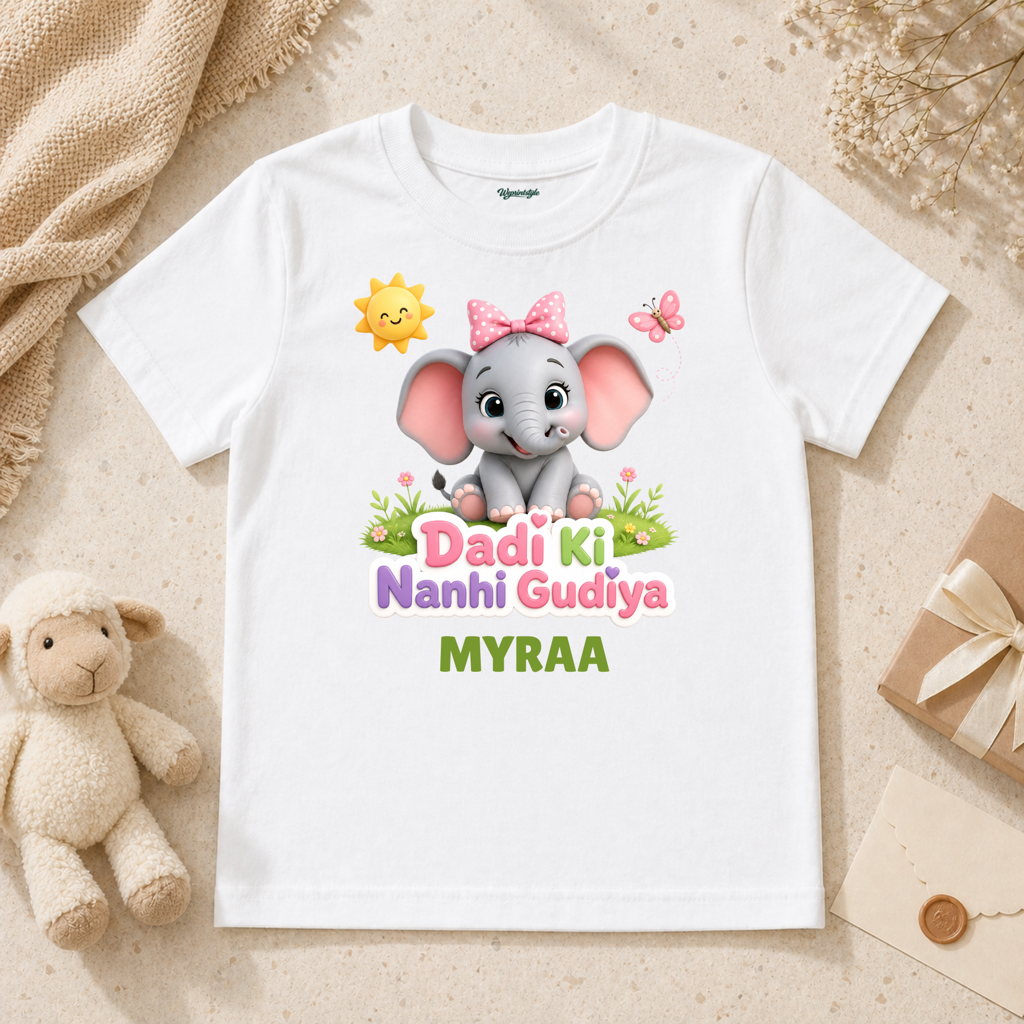 Dadi Ki Nanhi Gudiya Cute Elephant Sunshine Baby Girl