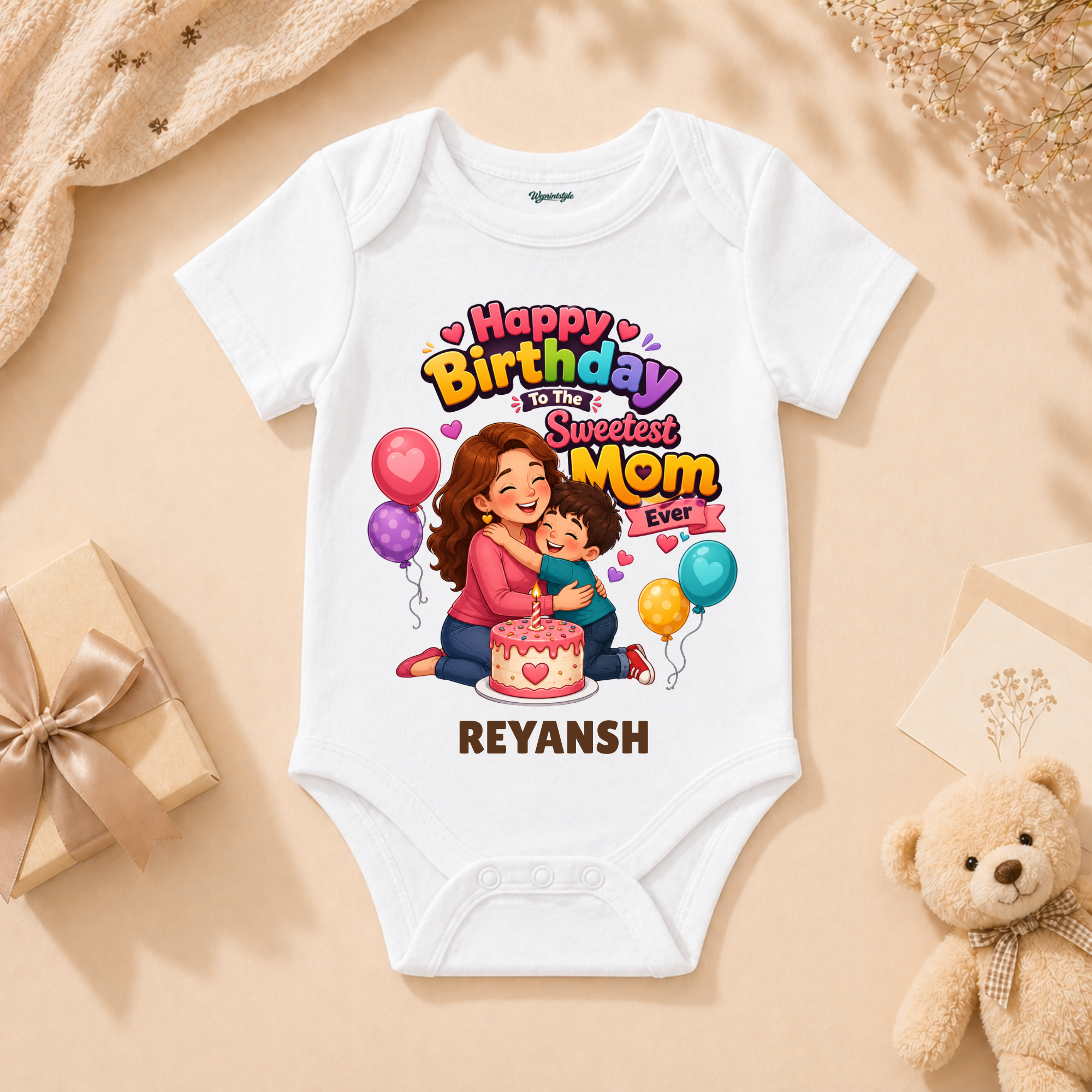 Sweetest Mom Ever Birthday Personalized T-Shirt