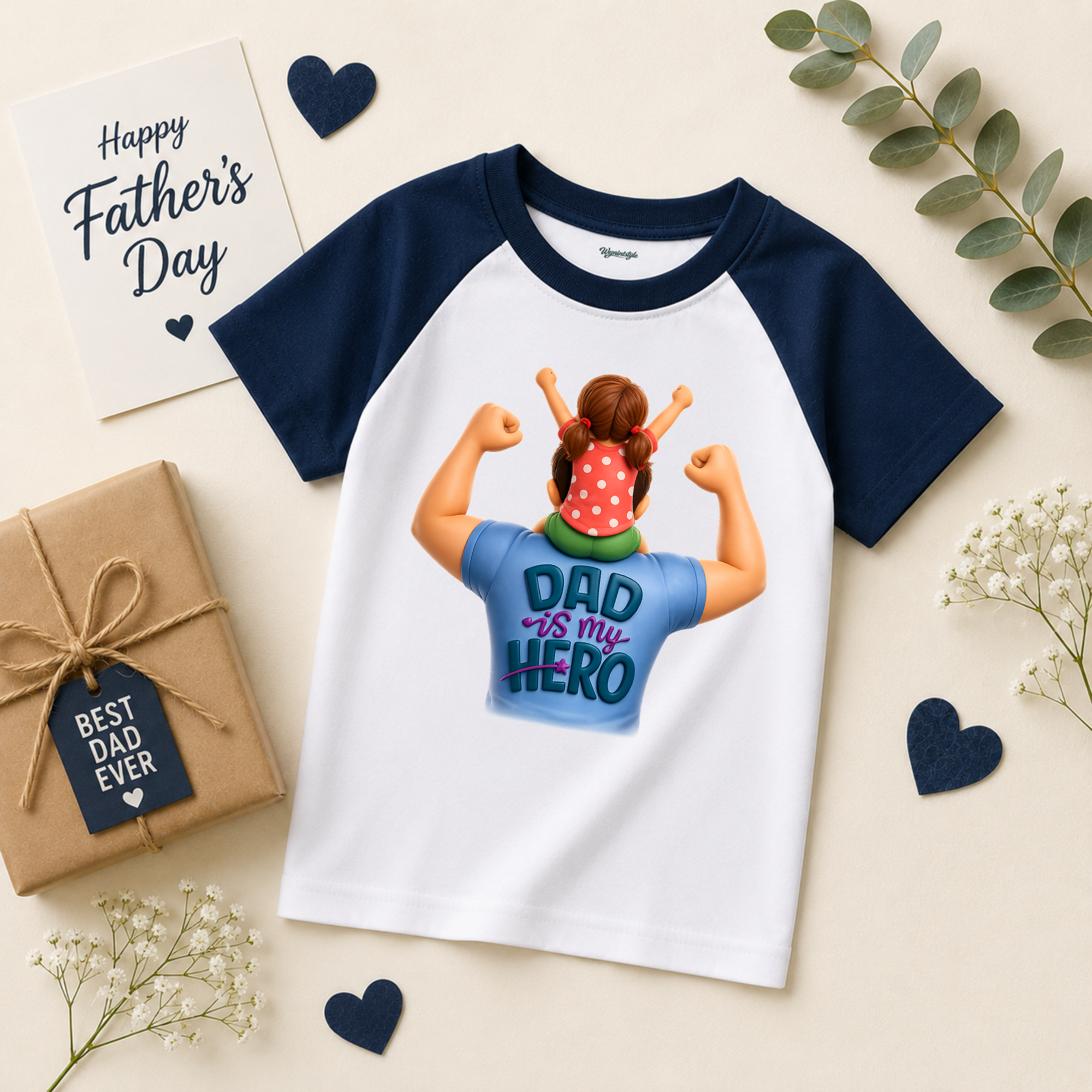 DADDY PRINCESS TEE Raglan Tees