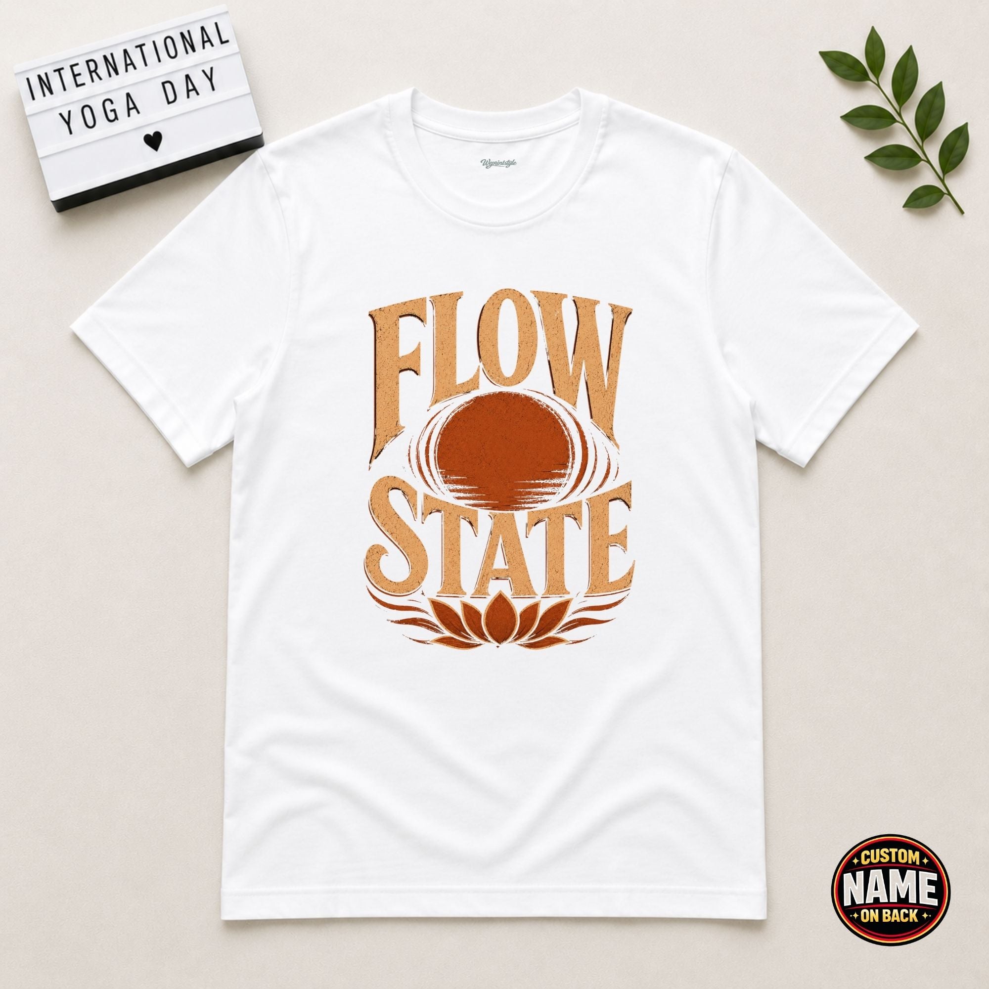 Flow State Yoga Printed Tshirt