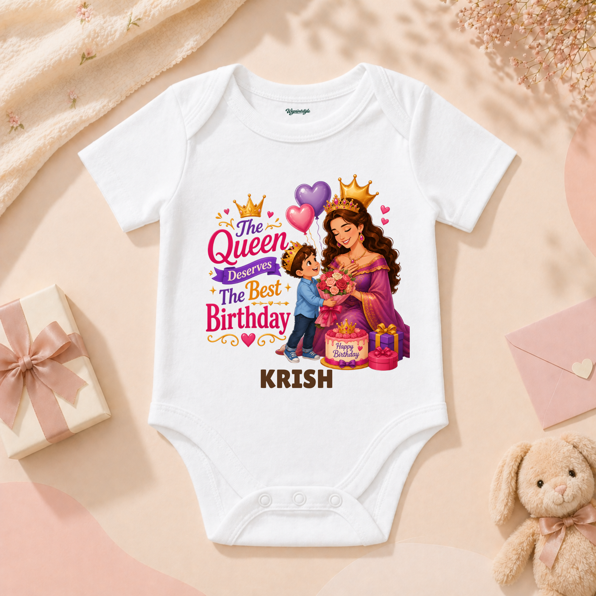 The Queen Deserves the Best Birthday Personalized T-Shirt