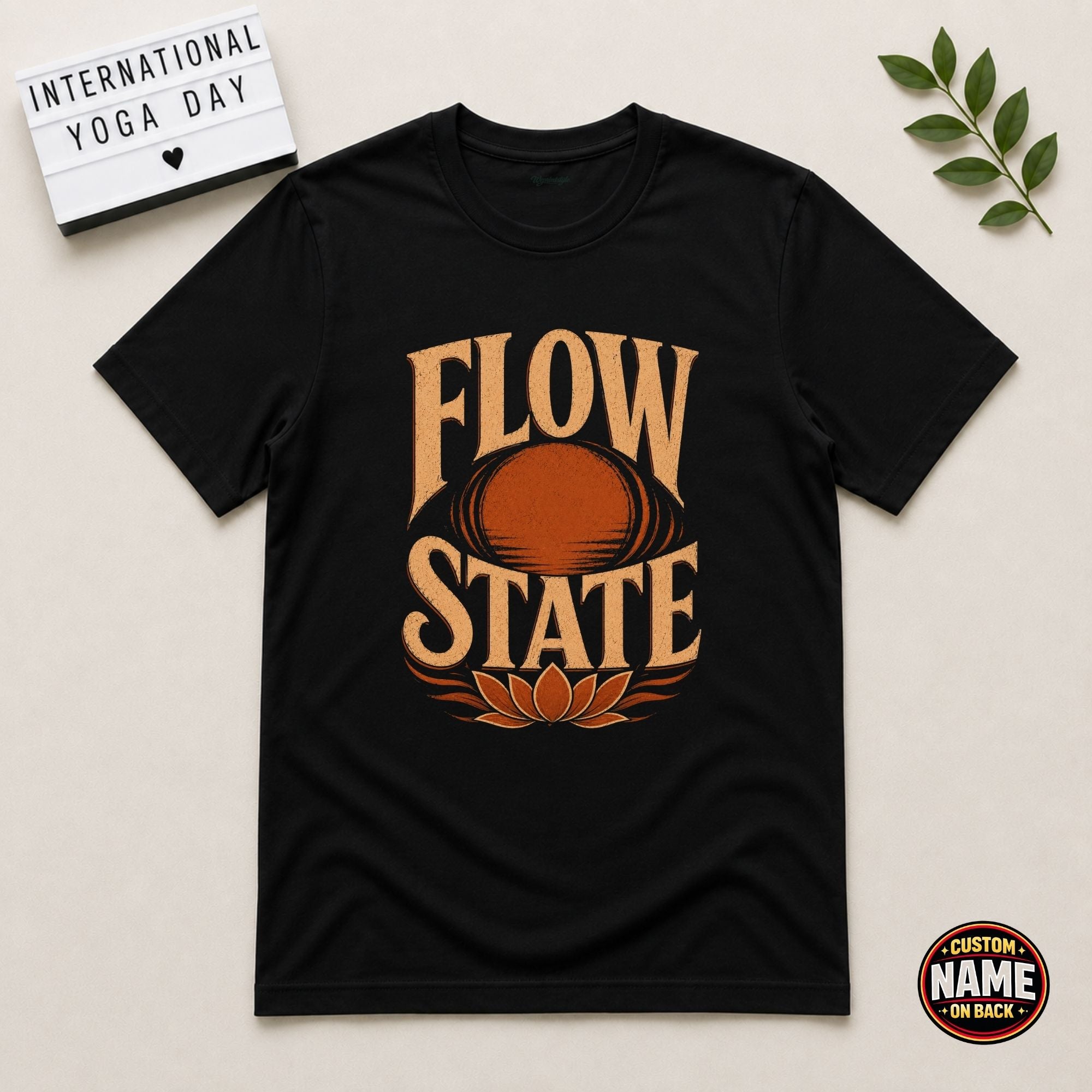 Flow State Yoga Printed Tshirt