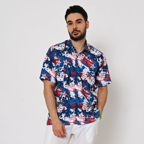 TIE DIE STAR PRINTED SHIRT