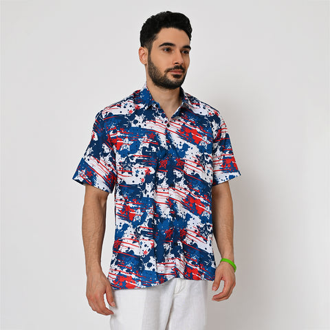 TIE DIE STAR PRINTED SHIRT