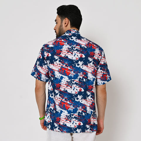 TIE DIE STAR PRINTED SHIRT