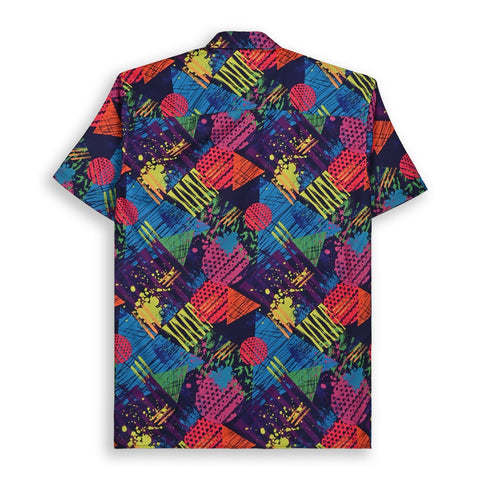 MULTI COLOUR GEOMETRIC PRINTED SHIRT