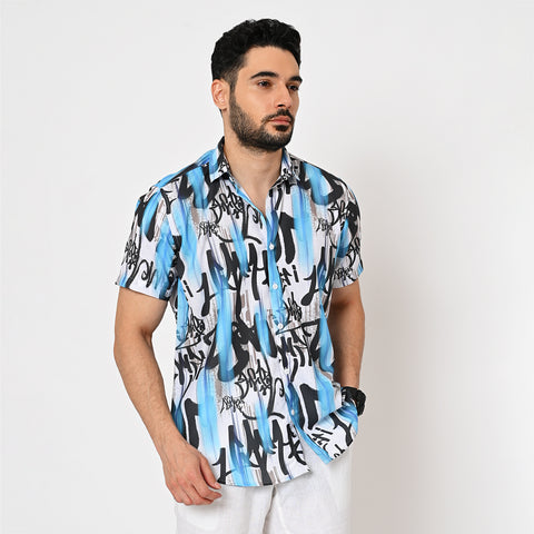 FUNKY ABSTRACT PRINTED SHIRT