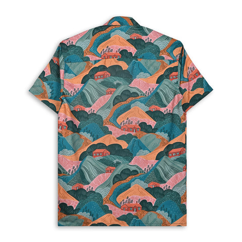 COLOURFUL MOUNTAIN PRINTED SHIRT