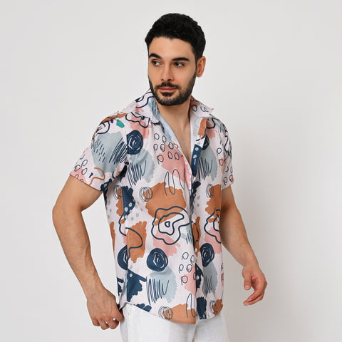 CLASSY ABSTRACT PRINTED SHIRT